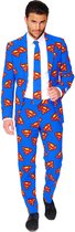 OppoSuits Superman™ - Mannen Kostuum - Blauw - Carnaval - Maat 56