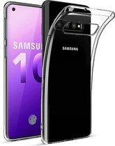 Ntech Hoesje Geschikt Voor Samsung Galaxy S10 Plus Transparant TPU hoesje