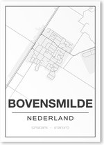 Poster/plattegrond BOVENSMILDE - 30x40cm