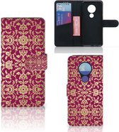 Nokia 7.2 | Nokia 6.2 Wallet Case Barok Pink