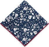 We Love Ties - Pochet Oriental Blossom blauw