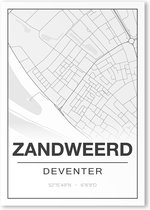 Poster/plattegrond ZANDWEERD - 30x40cm