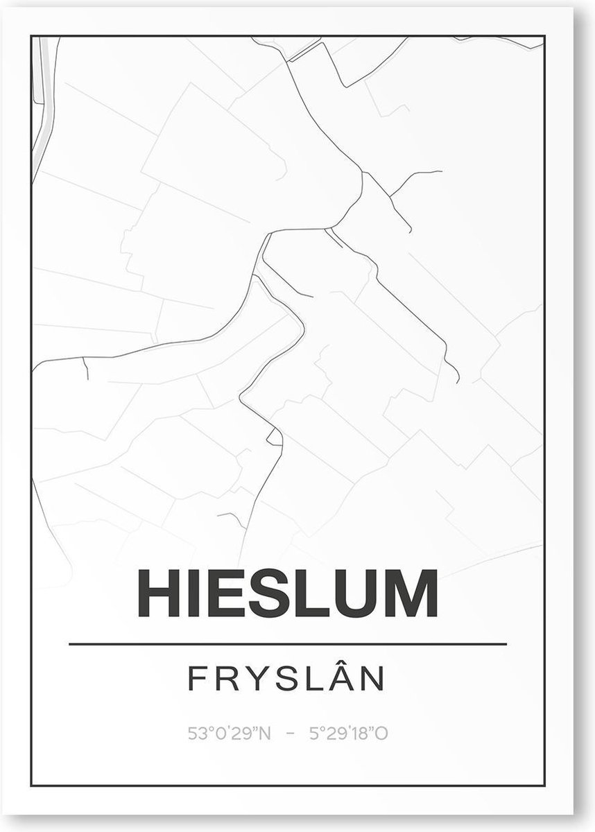 Poster/plattegrond HIESLUM - A4
