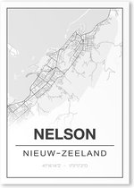Poster/plattegrond NELSON - 30x40cm