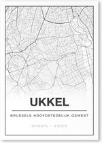 Poster/plattegrond UKKEL - 30x40cm