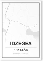 Poster/plattegrond IDZEGEA - 30x40cm