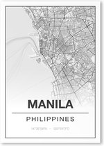 Poster/plattegrond MANILA - 30x40cm