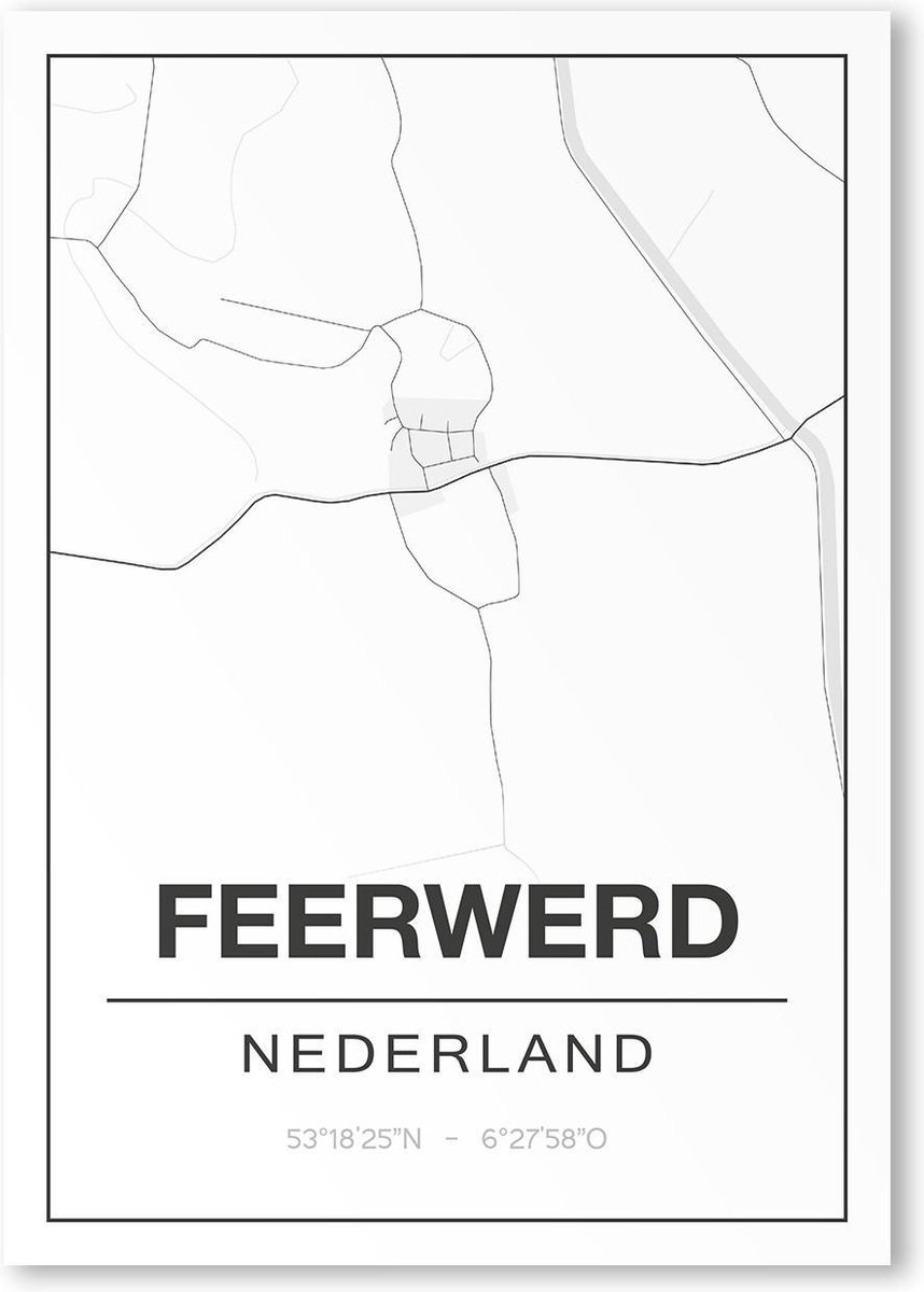 Poster/plattegrond FEERWERD - A4