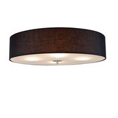 QAZQA drum - Moderne Plafondlamp - 4 lichts - Ø 500 mm - Zwart -  Woonkamer | Slaapkamer