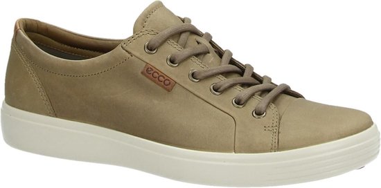 ECCO Soft 7 heren sneaker - Taupe - Maat 48 | Bestel nu!