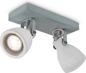 Home sweet home LED opbouwspot Vedi 2L 23 cm - betongrijs