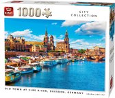 KingPuzzle - 1000 pièces de puzzle -VILLE D'OR À ELBE RIVER, DRESDE, ALLEMAGNE