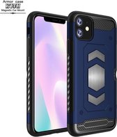 Luxe Armor Hoesje - Hoesje Geschikt voor iPhone 11 - Blauw