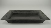 Melamine - Vierkant Bord Grijs 20x20x2,5cm