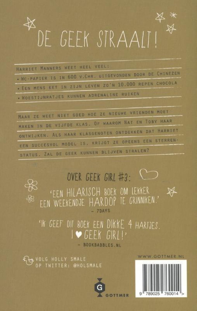 Geek Girl 4 -   Gouden bergen - back cover