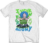 Billie Eilish - Agony Heren T-shirt - M - Wit