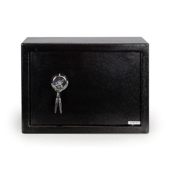 Securata Kluis met sleutel - Medium - Zwart - 35 x 25 x 25 cm - Prive Kluis  met sleutel | bol.com