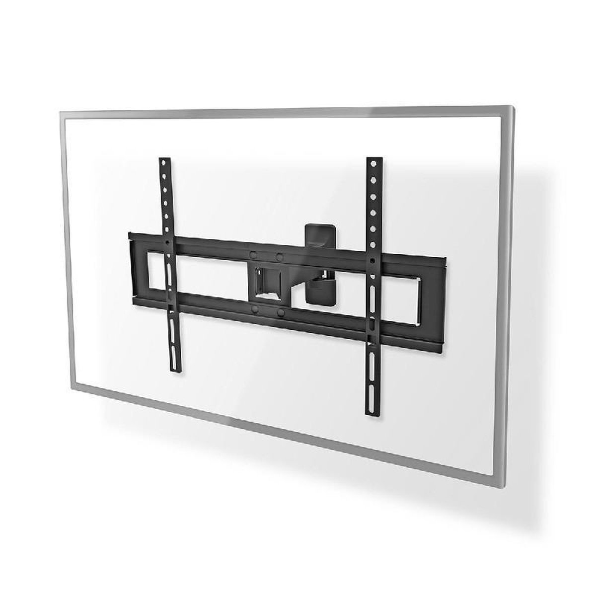 Nedis Draai- en Kantelbare TV-Muurbeugel | 37-70 " | Maximaal schermgewicht: 35 kg | Kantelbaar | Draaibaar | Minimale muurafstand: 79 mm | Maximale muurafstand: 220 mm | 2 Draaipunt(en) | ABS / Staal