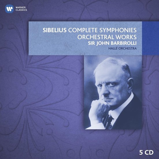 Warner Classics: Sibelius Complete Symphonies Orchestral Works door Sir John Barbirolli met het Hallé Orchestra, 5 CD's