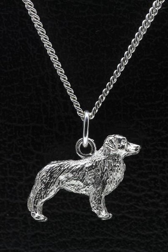 Pendentif collier Nova Scotia Duck Tolling Retriever en argent - grand
