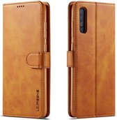 Samsung Galaxy A70 Stand Portemonnee Bookcase Hoesje Bruin