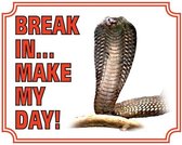 Cobra Waakbord - Break in make my day