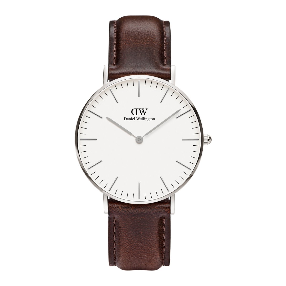 Daniel Wellington Classic Bristol DW00100056 - Horloge - Leer - Bruin - Ø 36mm