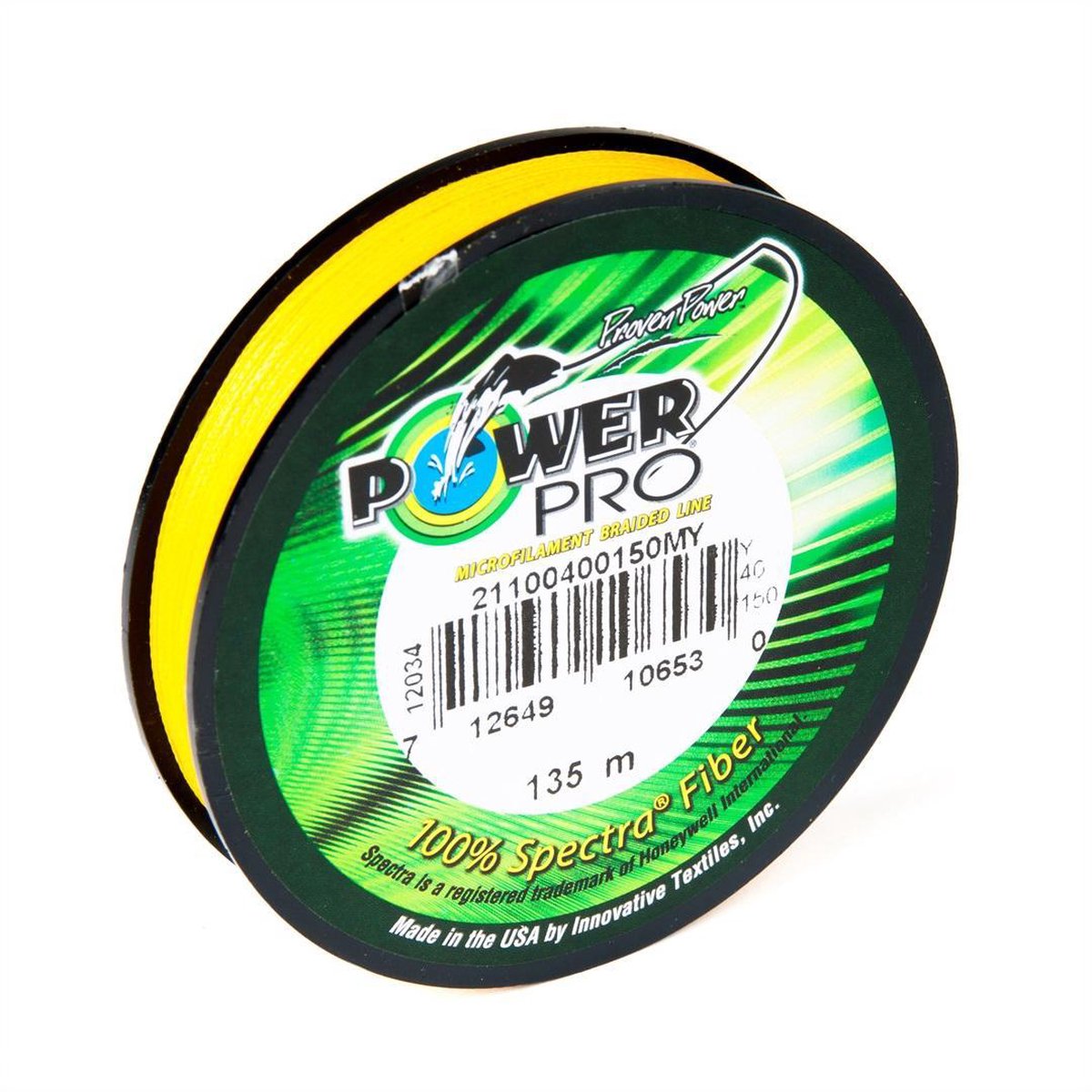 Power Pro Geel - Gevlochten lijn - 0.19 mm - 13 kg - 135 m