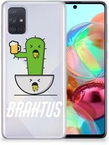 Geschikt voor Samsung Galaxy A71 Telefoonhoesje met Naam Braktus