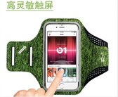 Sportarmband Apple iPhone 11 / 11 Pro / 11 Pro Max Fabric/Stof - Grijs / Groen