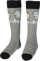 Rick and Morty Faces Sokken Grijs/Zwart