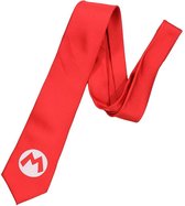 Super Mario Big M Badge Stropdas Rood / Wit - Officiële Merchandise