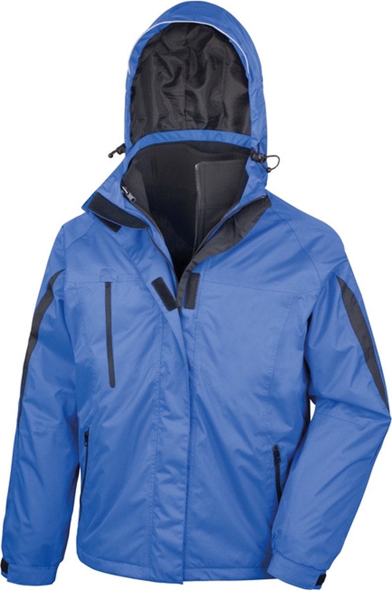 Result Men´s 3-in-1 Journey Jacket With Soft Shell Inner RT400 - ROYAL/BLACK - XXL