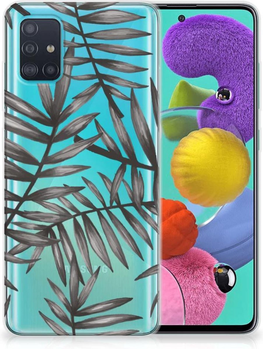 Samsung Galaxy A51 TPU Case Leaves Grey