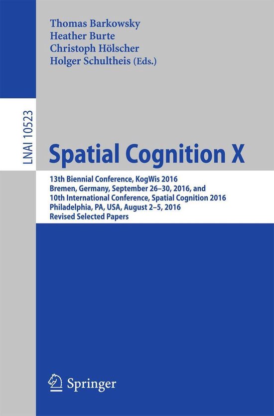 Springer Nature Proceedings Computer Science - Spatial Cogni ... - cover