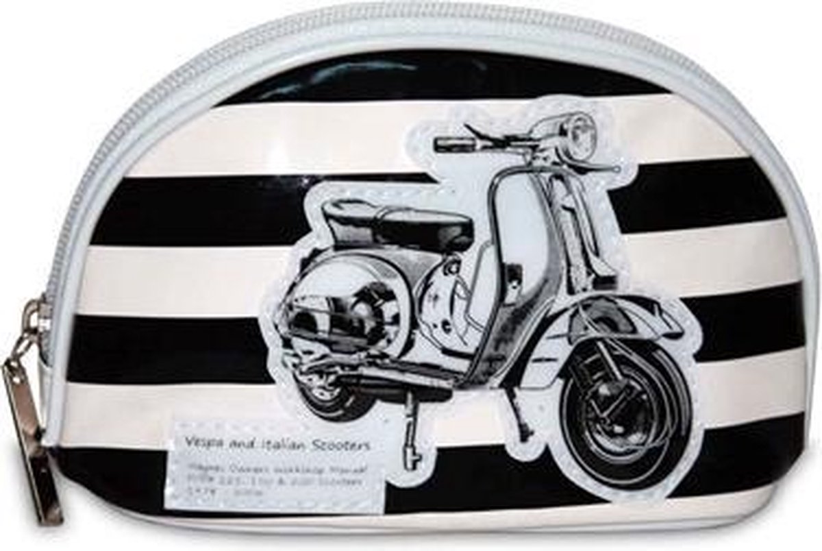 Haynes Vespa & Italian Scootes - Toilettas - Zwart/Wit