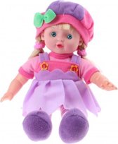 Johntoy Baby Rose Pop Paars 30 Cm