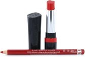 Rimmel The Only 1 Lipstick - 500 Revolution Red (+ Lasting Finish Lipliner - 021 Red Dynamite)