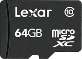Lexar Mobile MicroSD kaart 64GB met SD adapter