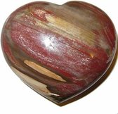 Versteend hout hart ca. 4 cm