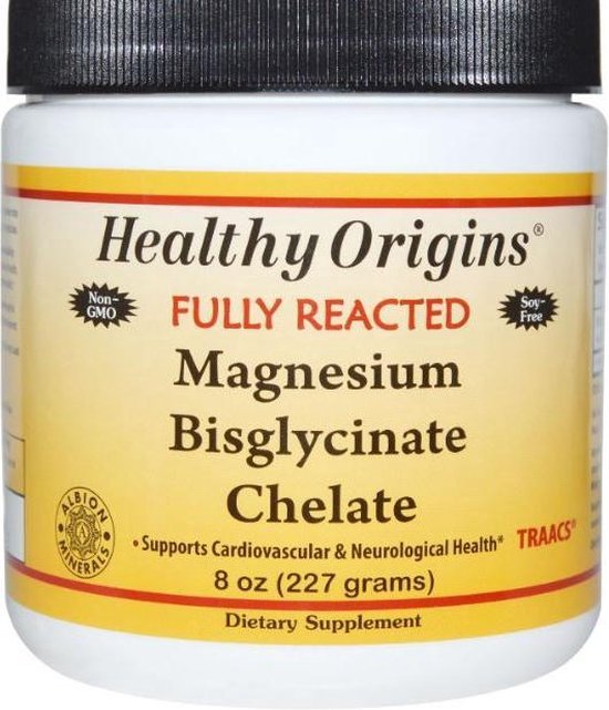 Magnesium Bisglycinate Chelate (227 g) Healthy Origins