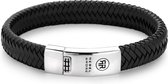 Rebel&Rose armband - Braided Oval - Magnificant Black M (19,5CM)