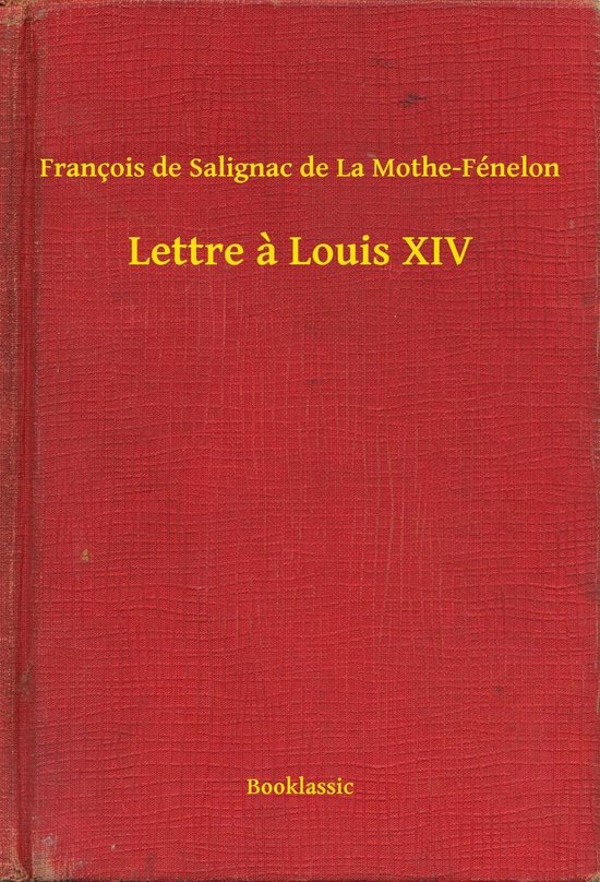Lettre a Louis XIV - cover