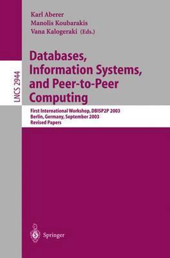Databases, Information Systems, and Peer-to-Peer Computing - cover
