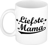 Liefste mama tekst cadeau mok / beker - Moederdag - 300 ml