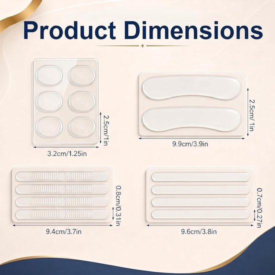 Set van 34 siliconen hielkussens en gelpads voor schoenen, anti-slip pads voor comfort en ondersteuning, ideaal voor dames en heren — afbeelding 5