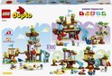 LEGO DUPLO 3in1 Boomhut speelset met kleurrijke figuren, glijbaan, theeservies, pompoen en skelter.