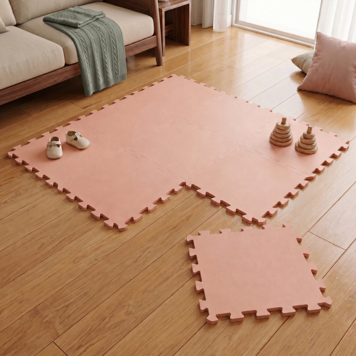 Bol.com Van dag Één: 9-delige Baby Puzzel Speelmat - 30x30 EVA Schuim Kruipmat Vloermat Speeltapijt Kind aanbieding