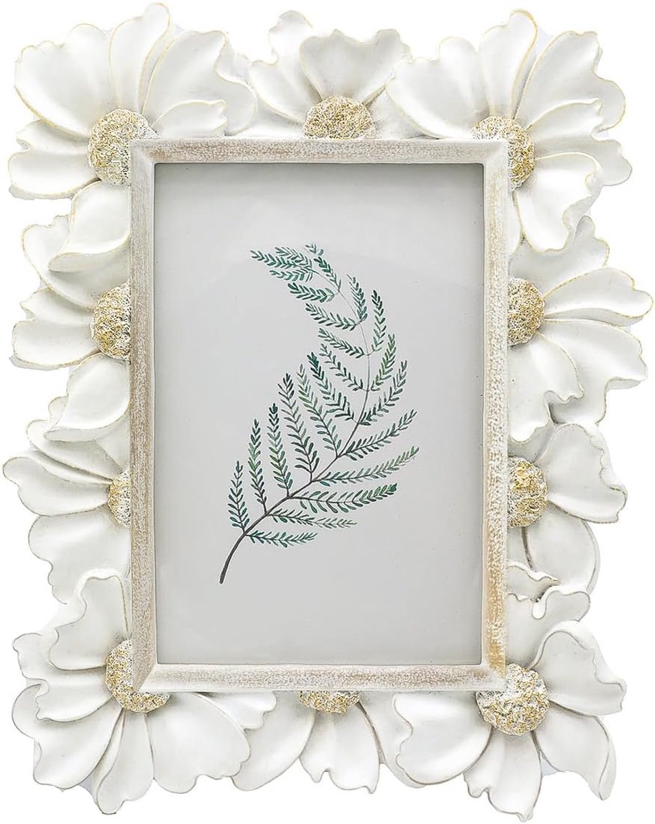 Fotolijst - Polyresin - Vintage - Handgemaakt - Wit