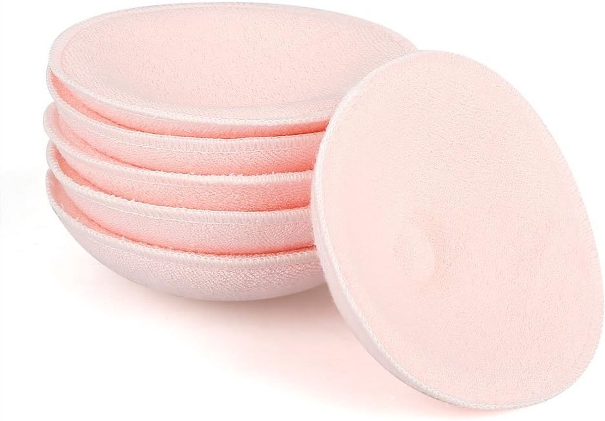 Wasbare en Herbruikbare Borstvoedingspads - Hypoallergene, Ultra Absorbent en Lekvrije Zachte Pads voor Moeders - 6 Stuks